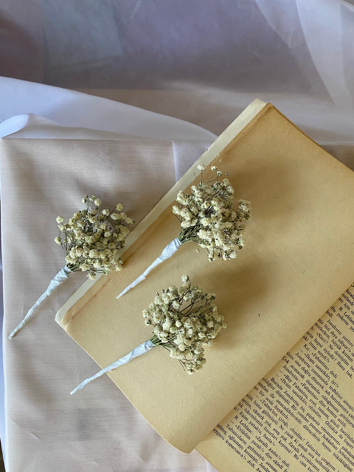 3pcs/5pcs Dried Babies Breath Hair Pin/ Bridesmaids Hair Accessories/ Gypsophila Hair pin /Bridesmaids Gift