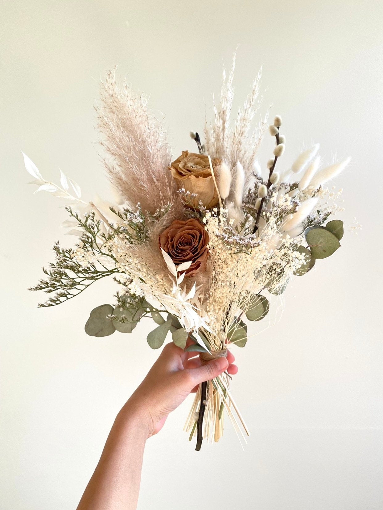 Neutral Nude Tone Bridal Bouquet