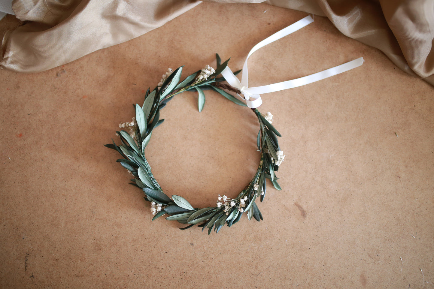 Olive Leaf  Hair Crown/ Flower Wreath