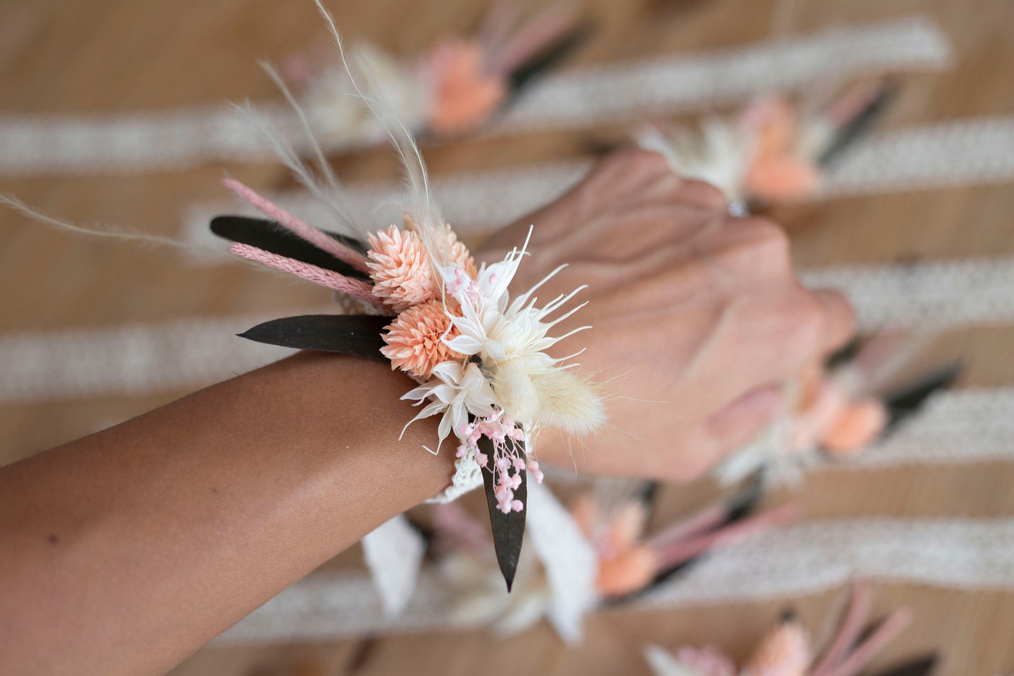 Blush Wrist corsage