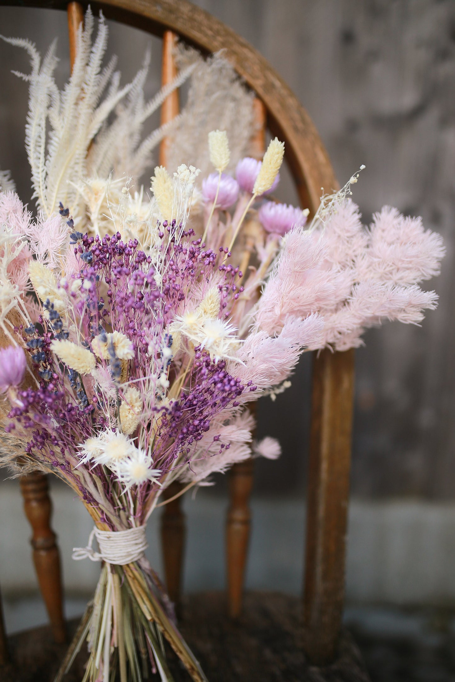 Pampas Bridal Bouquet Light Pink Colour Flower