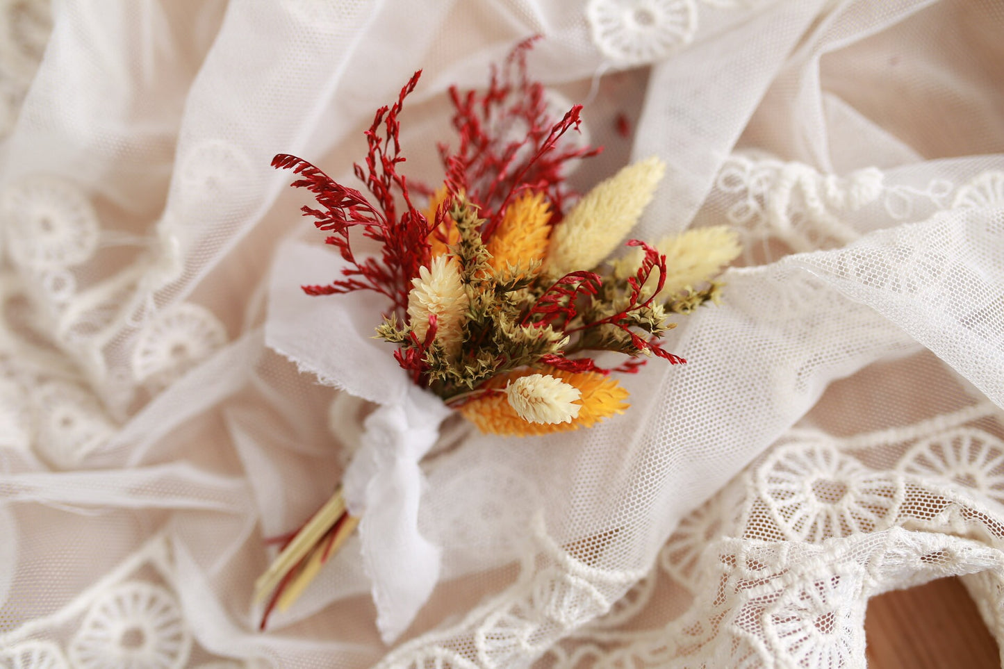 Artificial Flower/ Artificial Wedding Bouquet/Dried Flower/Dried Bridal Bouquet/Bridesmaid Gift/Buttonhole/Boutonniere