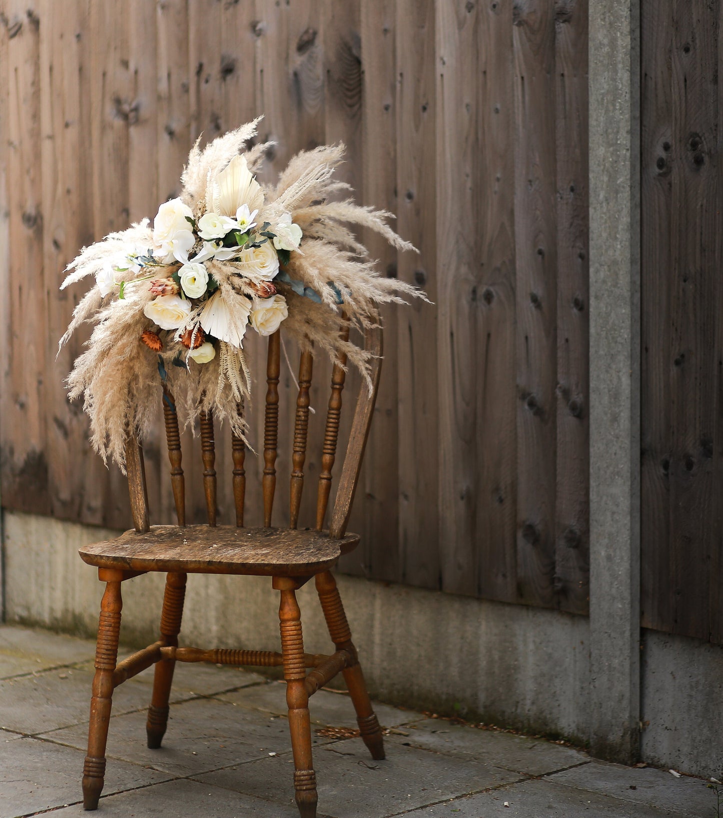 Wedding Decoration/Wedding Archway Flower/Wedding Corner Swag/Bridal Shower Decor/Pampas Grass Arrangement/Floral Arrangement