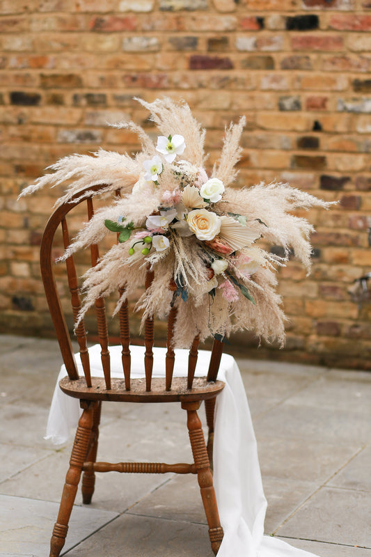Wedding Decoration/Wedding Archway Flower/Wedding Corner Swag/Bridal Shower Decor/Pampas Grass Arrangement/Floral Arrangement