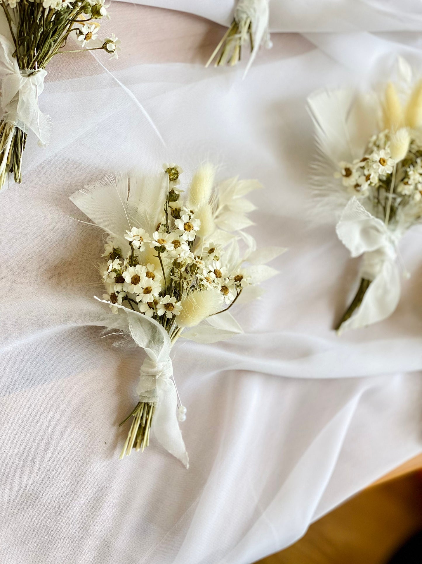 Daisy Dried Flower Buttonholes
