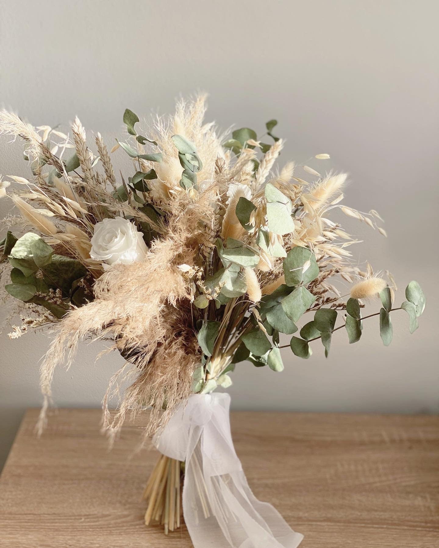 Pampas Grass and Eucalyptus Bouquet