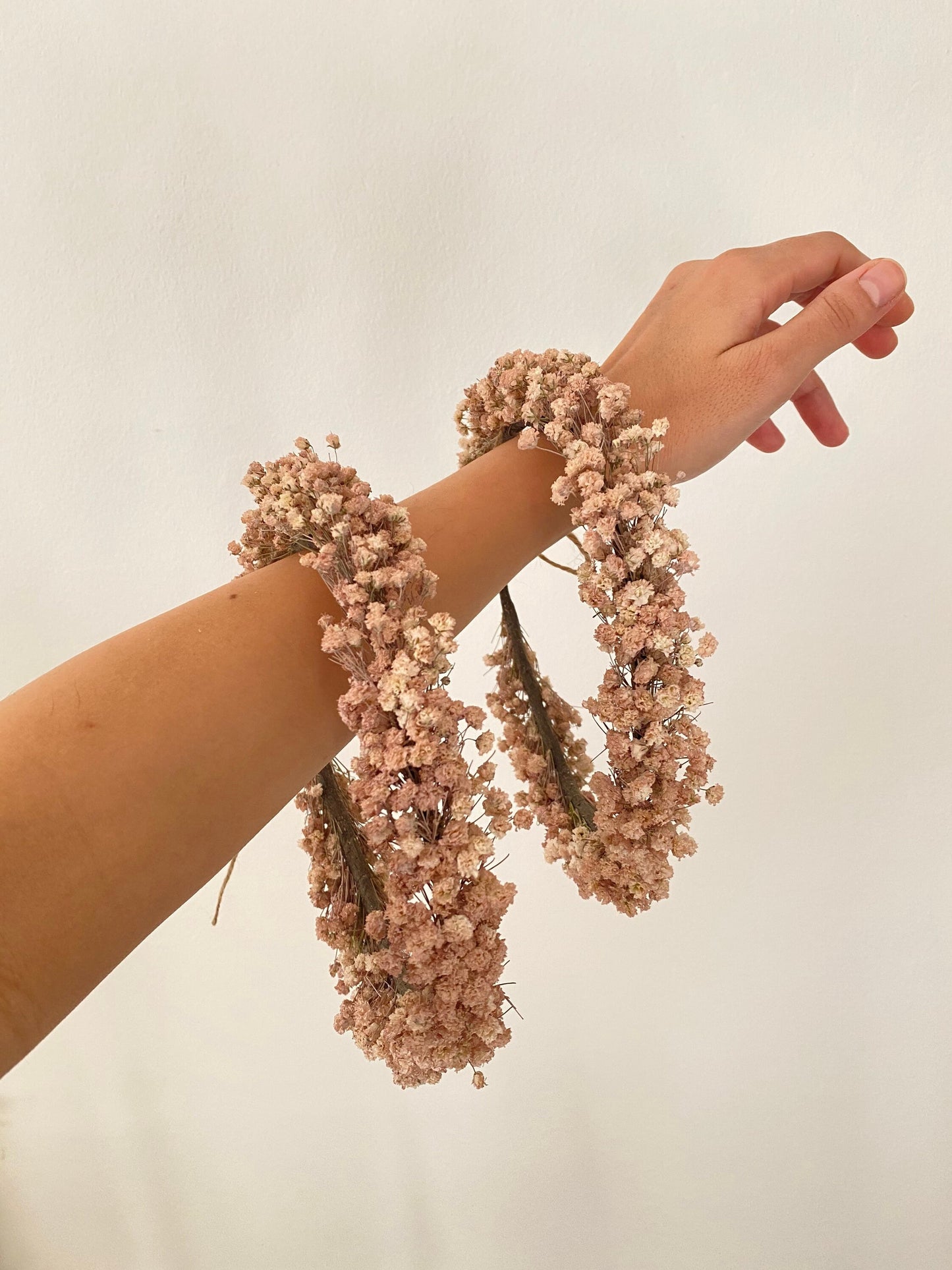 Mauve Dried Gypsophila Headband