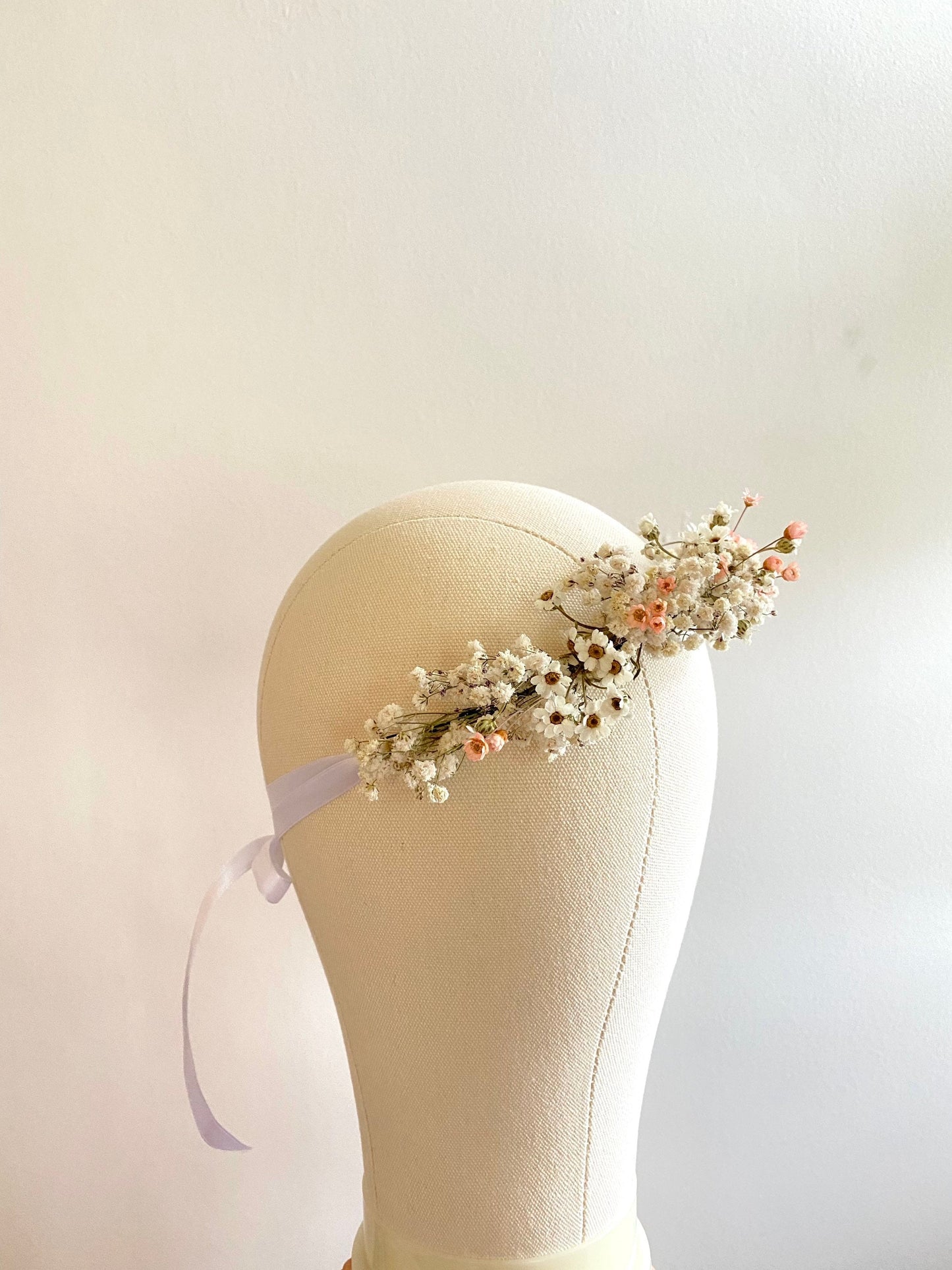 Dried Baby’s Breath Crown/ Baby's Breath And Daisy Flowers / Blush Floral /Gypsophila Wedding/Floral Crown/Wedding Crown/ Bridesmaids Gift