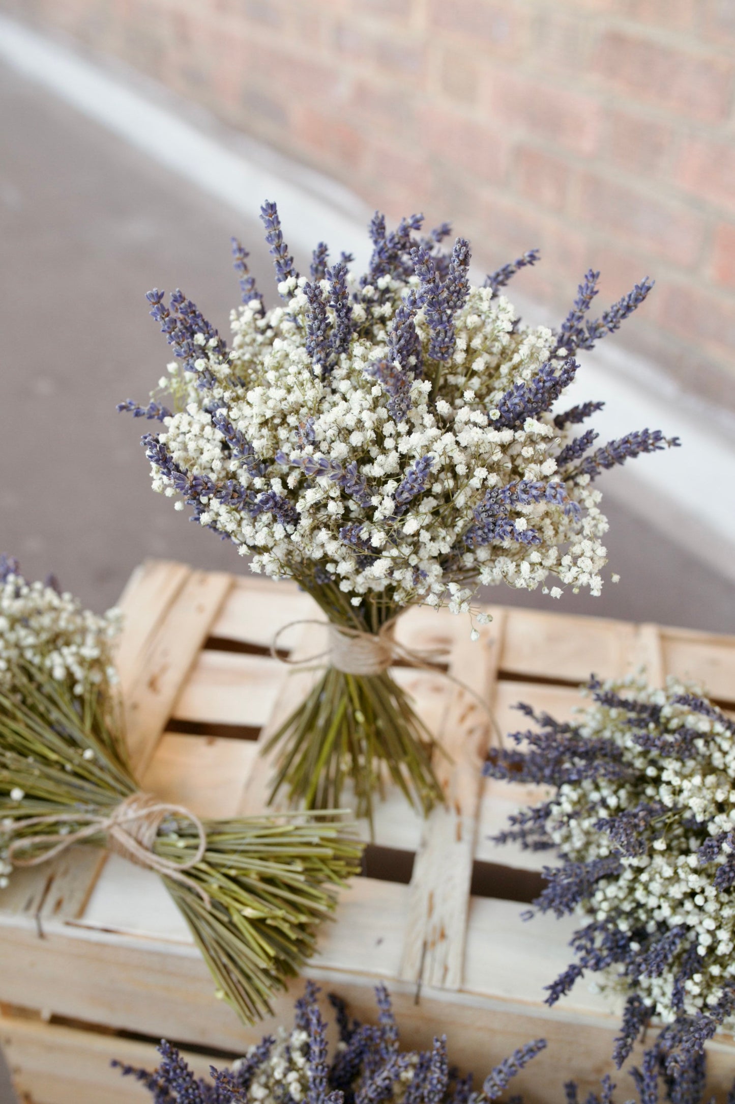 Dried Gypsophila and Lavender Bouquet