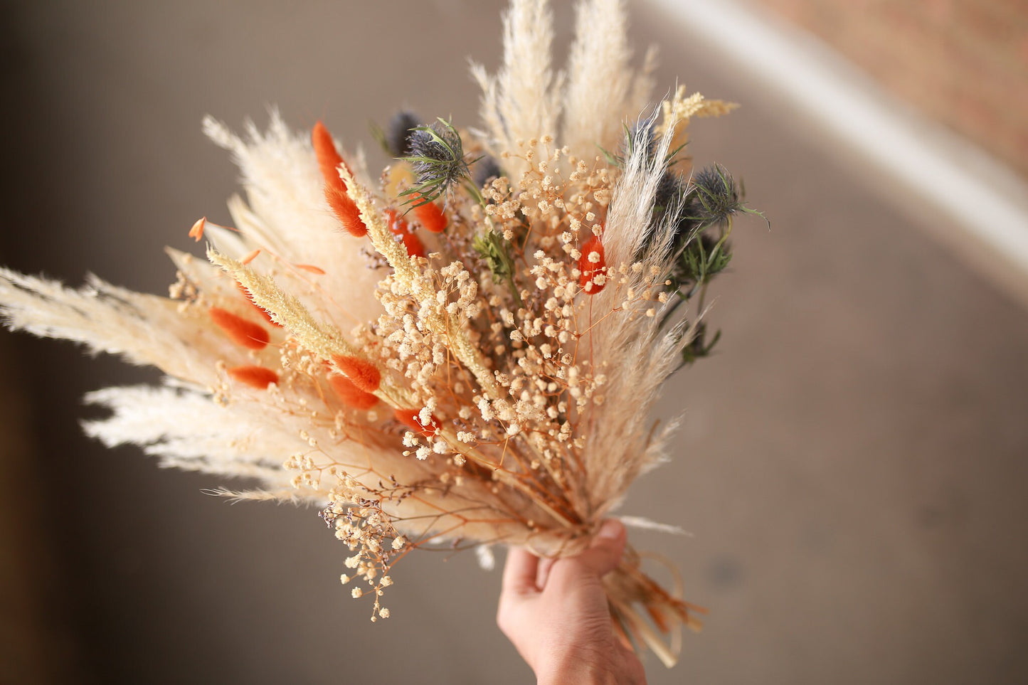 Meadow Orange Wedding Bouquet