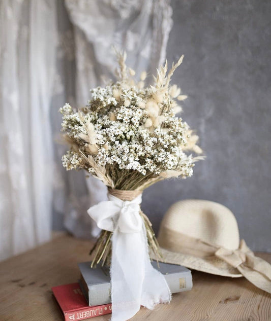 Dried flower Bridal bouquet,Flower comb,Rustic Wedding flower ,Dried boutonniere,Dried Flower Boho wedding, Bridesmaids ,Wedding bracelet