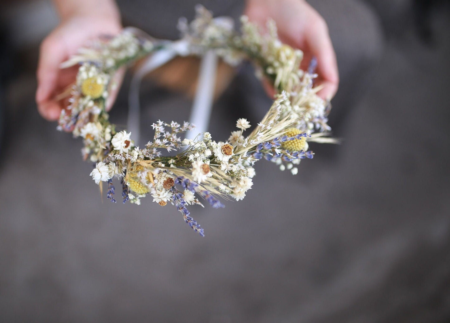 Meadow Wedding Bouquet Yellow Ball