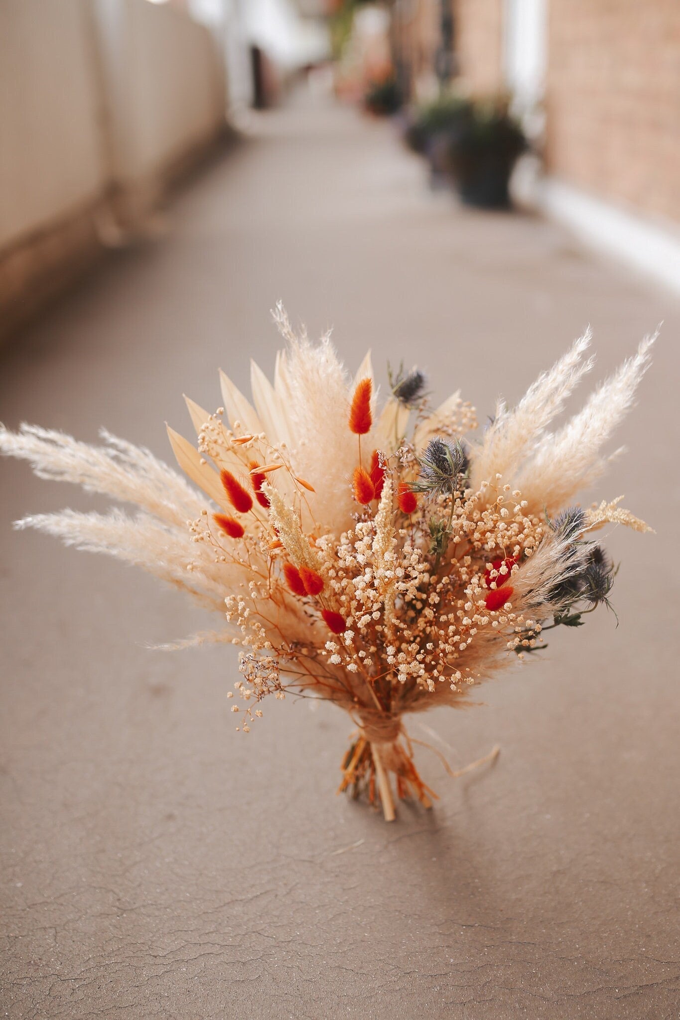 Meadow Orange Wedding Bouquet